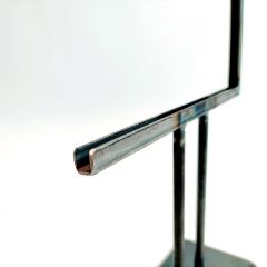 L-vorm staander voor rechthoekige glasplaat (15 x 8cm)