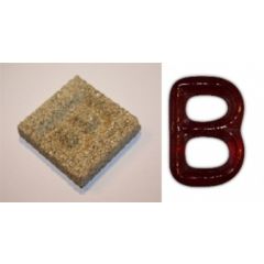 Vermiculiet lettervorm B (50x50x10mm)