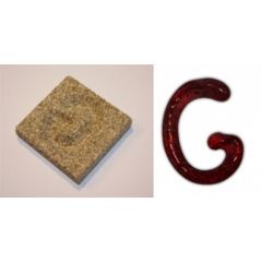 Vermiculiet lettervorm G (50x50x10mm)