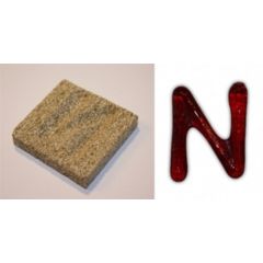Vermiculiet lettervorm N (50x50x10mm)