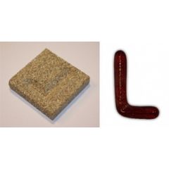 Vermiculiet lettervorm L (50x50x10mm)