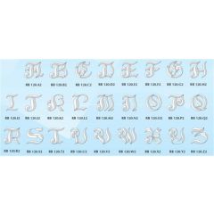 Stylised alphabet letter V 120mm high (VE=1/10)