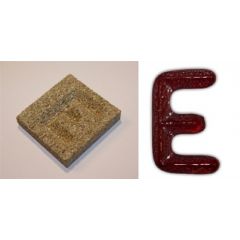 Vermiculiet lettervorm E (50x50x10mm)