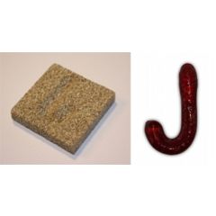 Vermiculiet lettervorm J (50x50x10mm)