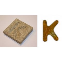 Vermiculiet lettervorm K (50x50x10mm)