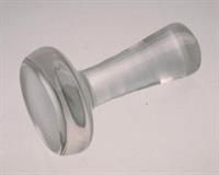 Verfwrijver glas diam 7 cm H 12 cm